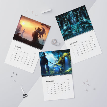 2027 Fantasy Artwork Wall Calendar – Epic Heroes, Magical Dreamscapes & Creative Fantasy Art