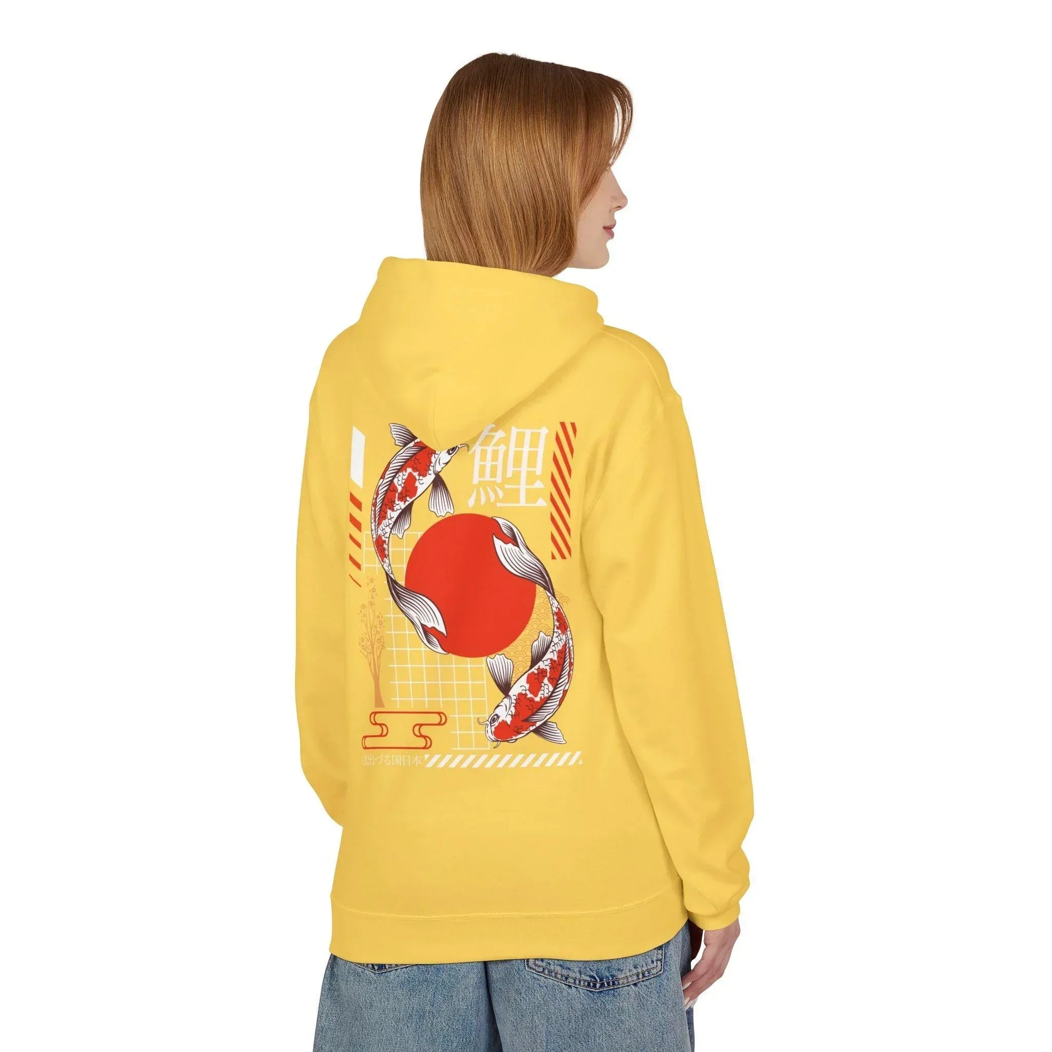 Koi Fish Streetwear Fleece Hoodie - Ultimate Comfort Meets Stylish Design