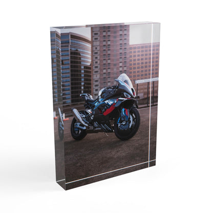 BMW M1000RR Motorcycle Acrylic Photo Block #009 - Throttle Designs