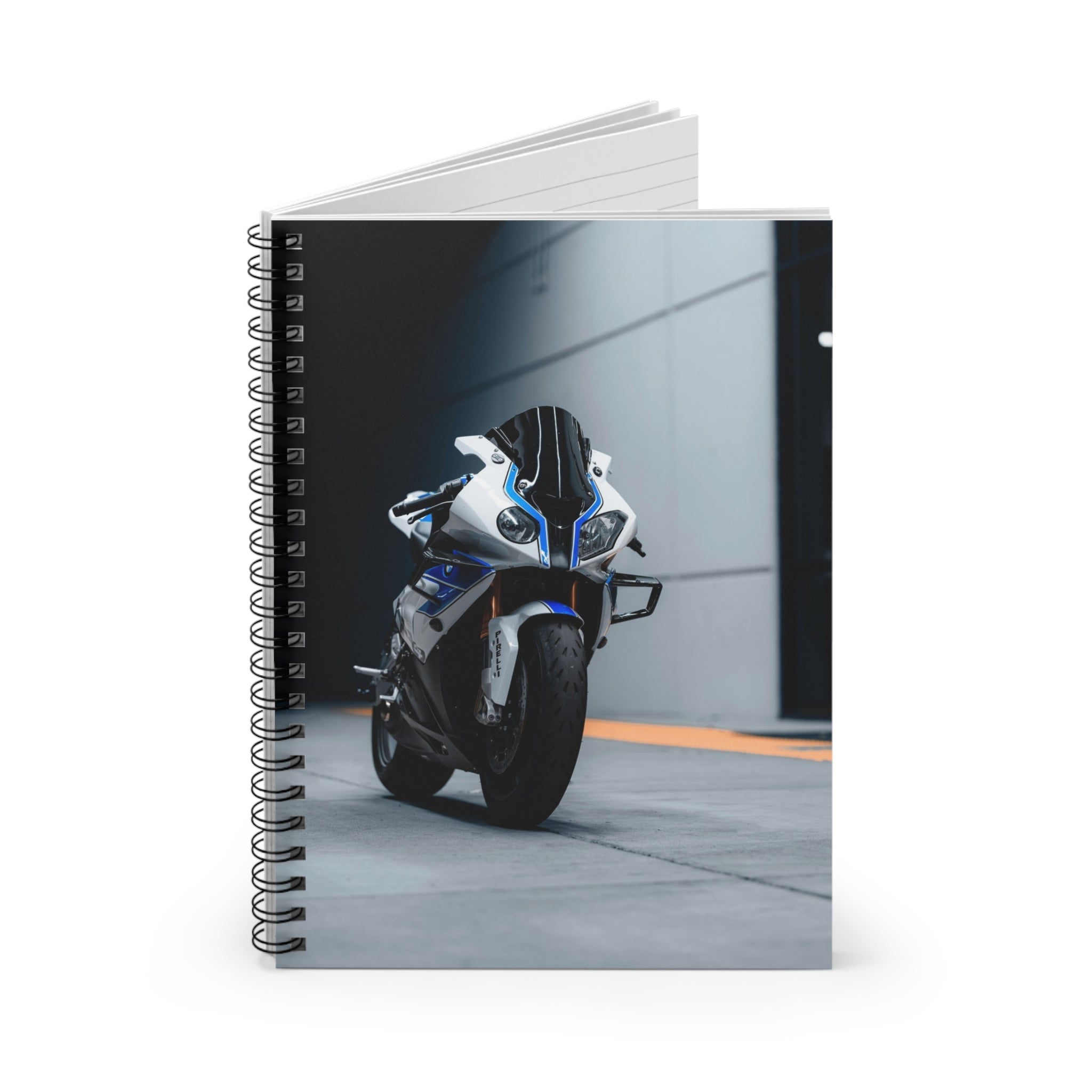 BMW S1000RR HP4 Motorcycle Spiral Notebook #001 - Throttle Designs