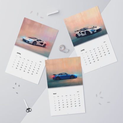 2027 Super Cars Artwork Calendar | Exotic Car Wall Calendar