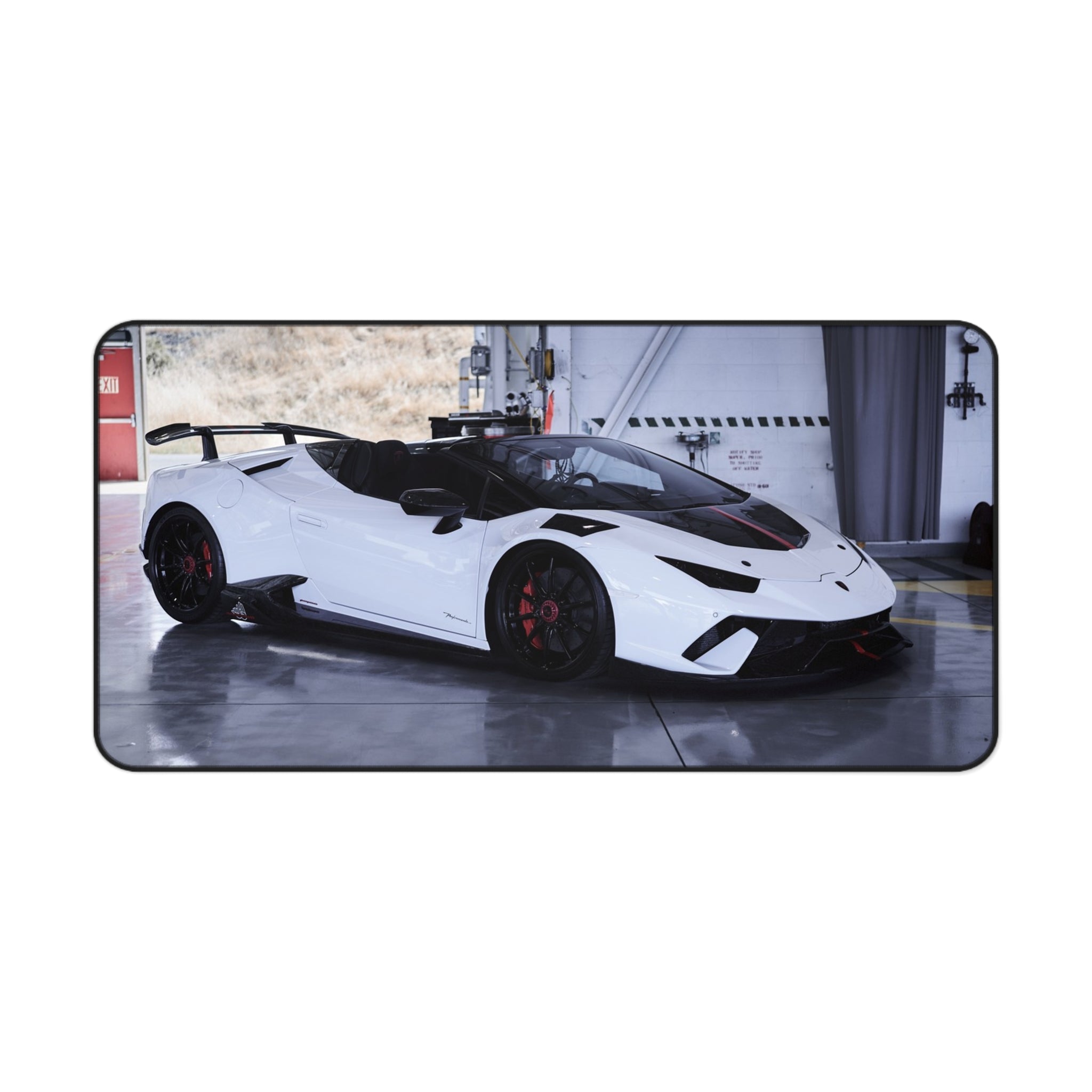 Lamborghini Huracan Automotive Supercar Desk Mat Mouse Pad - Throttle Designs