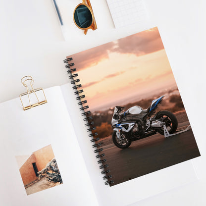 BMW S1000RR HP4 Motorcycle Spiral Notebook #009 - Throttle Designs