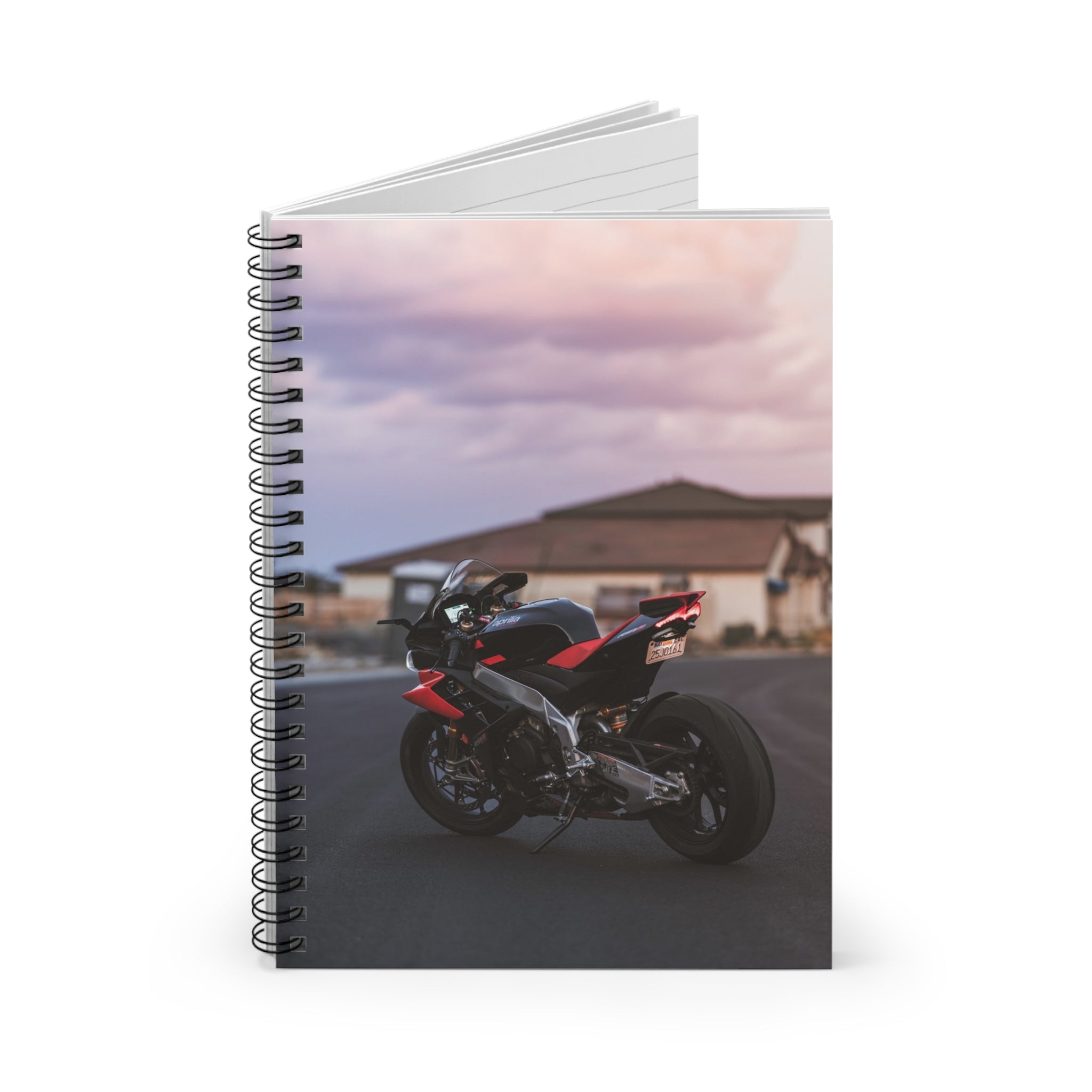 Aprilia RSV4 1100 Factory Motorcycle Spiral Notebook #027 - Throttle Designs