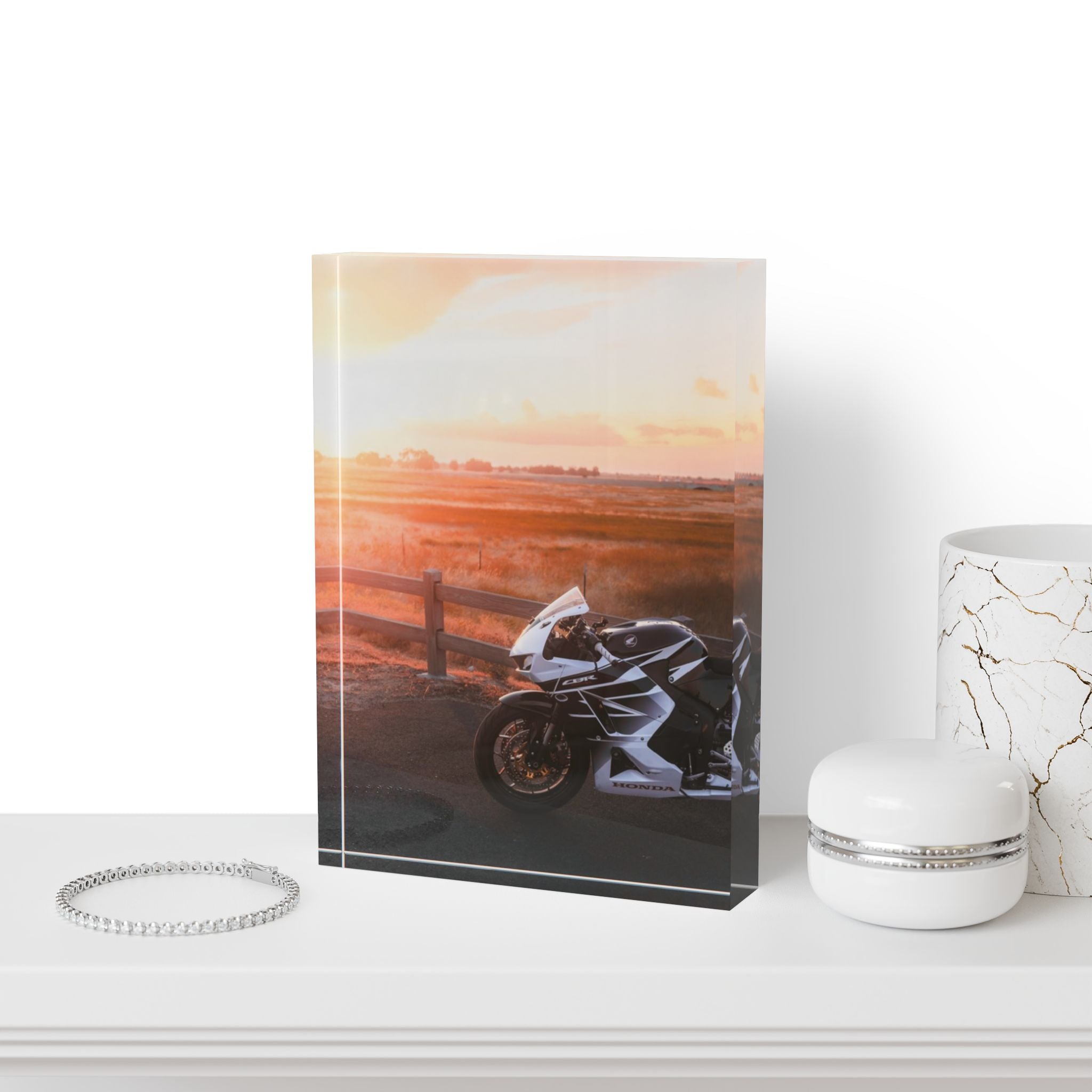 Honda CBR600RR Motorcycle Acrylic Photo Block #004 - Throttle Designs