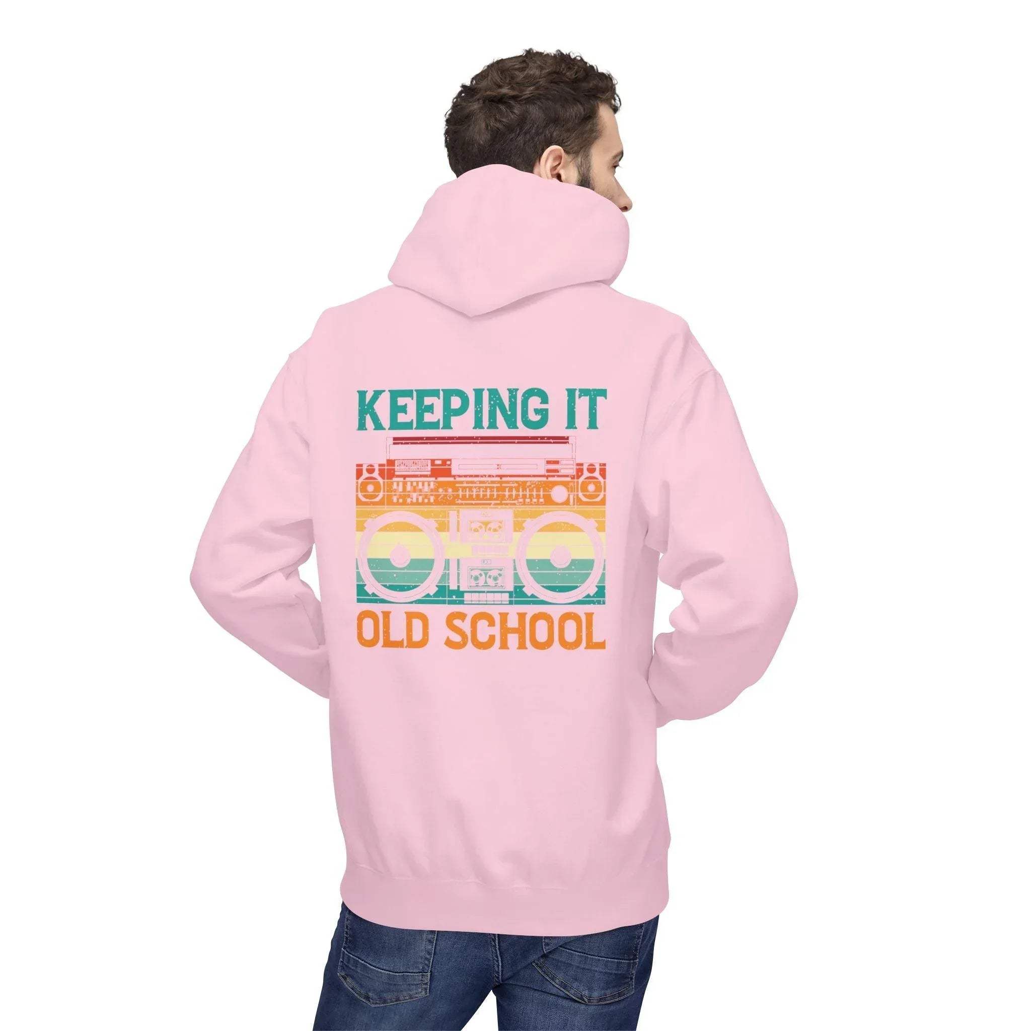 Ultimate Comfort Premium Old School Boombox Fleece Hoodie
