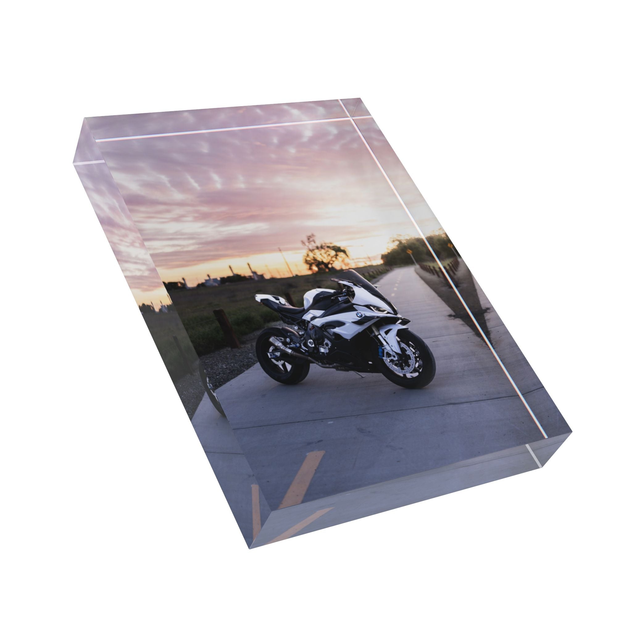 BMW S1000RR Motorcycle Acrylic Photo Block #027 - Throttle Designs