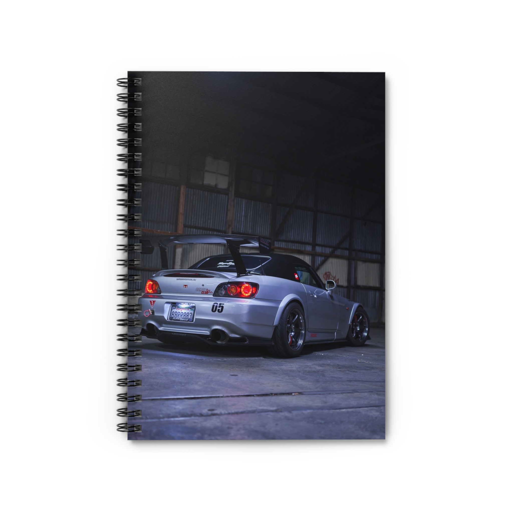 Honda S2000 Automotive Spiral Notebook #001 - Throttle Designs