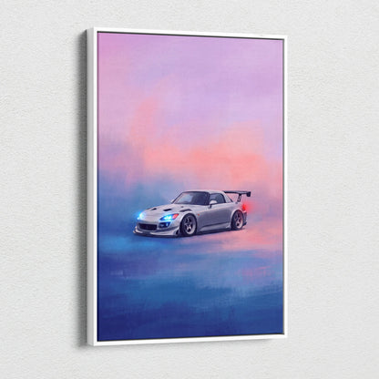 Honda S2000 Inspired Canvas Art - Widebody JDM Performance Vehicle Wall Decor and Display