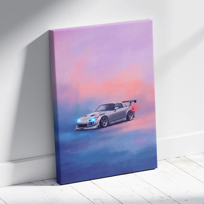 Honda S2000 Inspired Canvas Art - Widebody JDM Performance Vehicle Wall Decor and Display