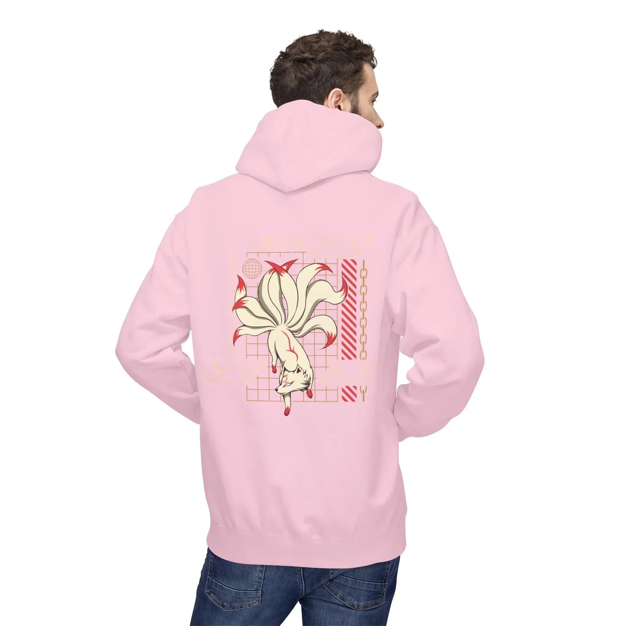 Kyubi No Kitsune Japanese Streetwear Fleece Hoodie – Ultimate Comfort Meets Stylish Design