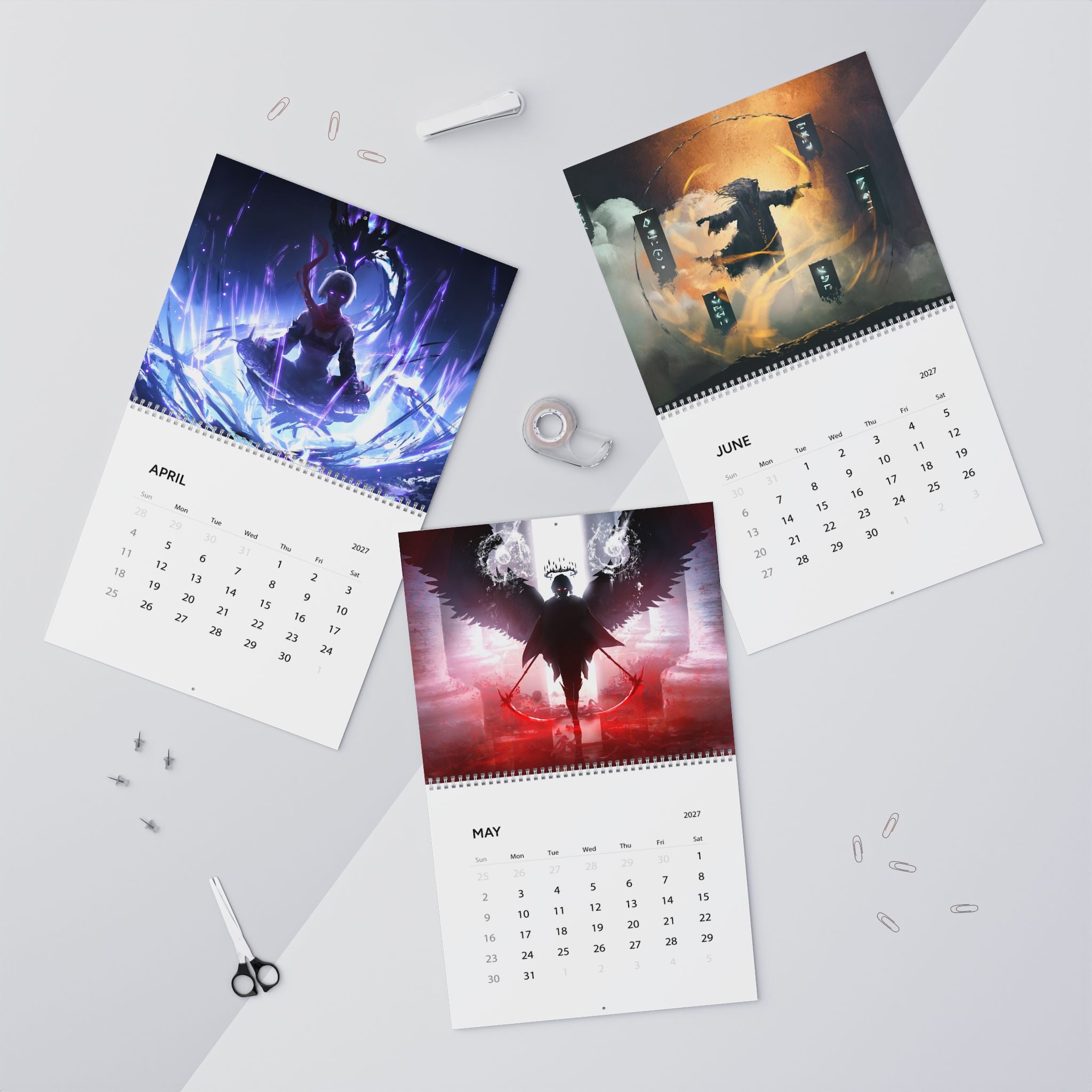 2027 Fantasy Character Wall Calendar – Mystical Artwork, Enchanted Worlds & Scenic Fantasy Art