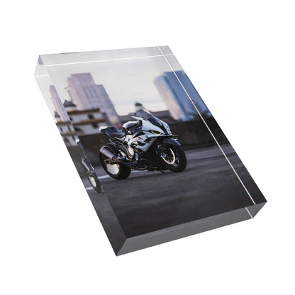 BMW S1000RR Drag Spec Motorcycle Acrylic Photo Block #011 - Throttle Designs