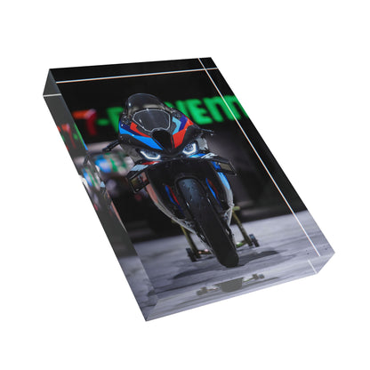 BMW M1000RR Motorcycle Acrylic Photo Block #001 - Throttle Designs