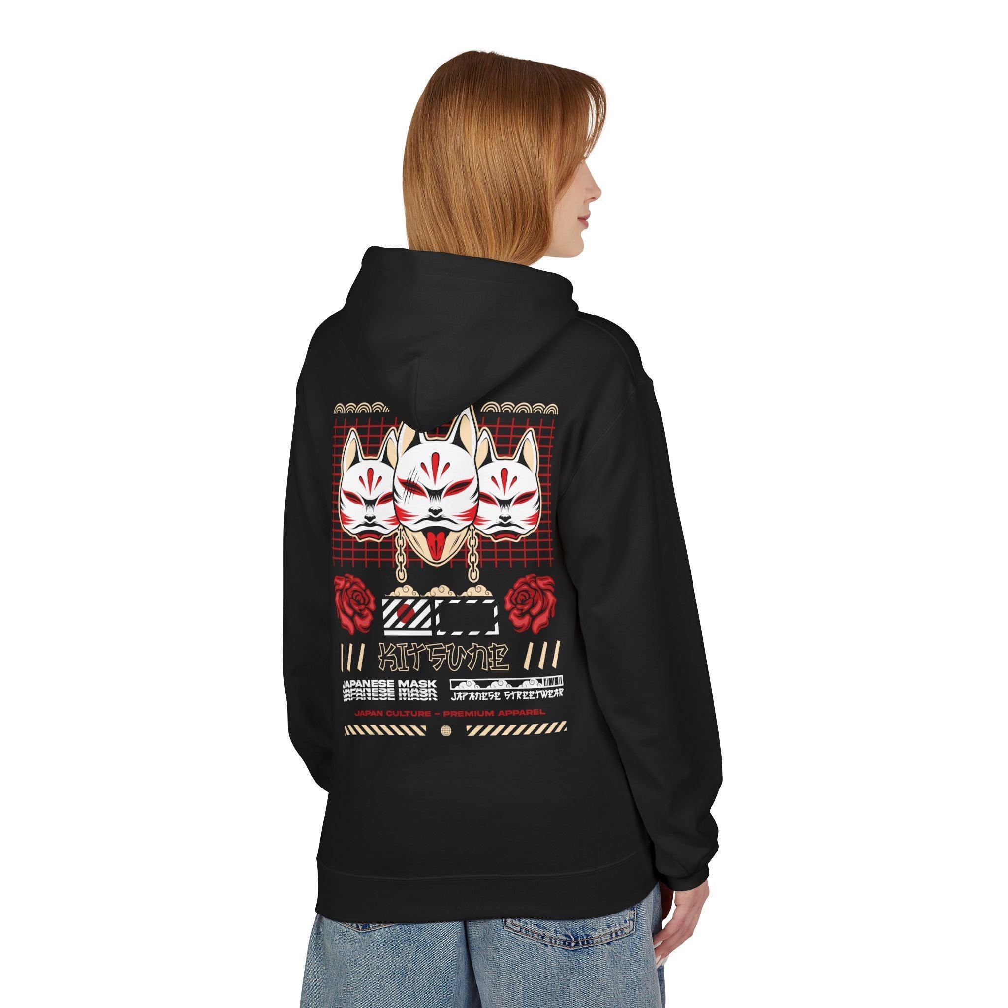 Ultimate Kitsune Japanese Streetwear Fleece Hoodie for Comfort and Style