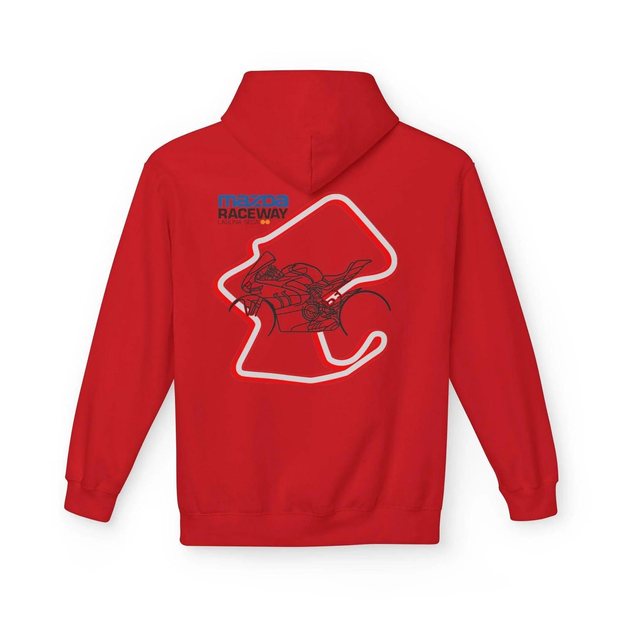 Ducati Panigale V4 SP Laguna Seca Hoodie - Red Edition for Comfort & Style