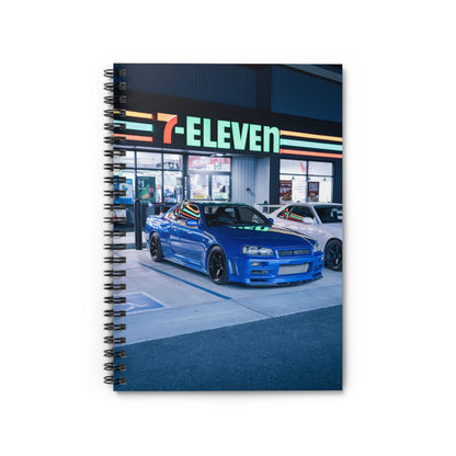 Nissan GTR R34 Automotive Spiral Notebook #002 - Throttle Designs