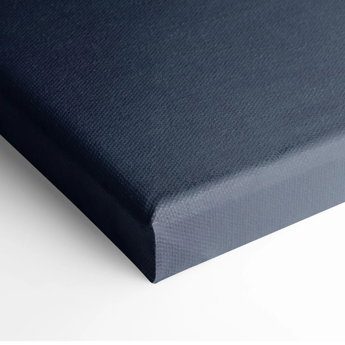 Dark navy mclaren senna inspired canvas art with textured woven surface and slightly raised edges for automotive decor