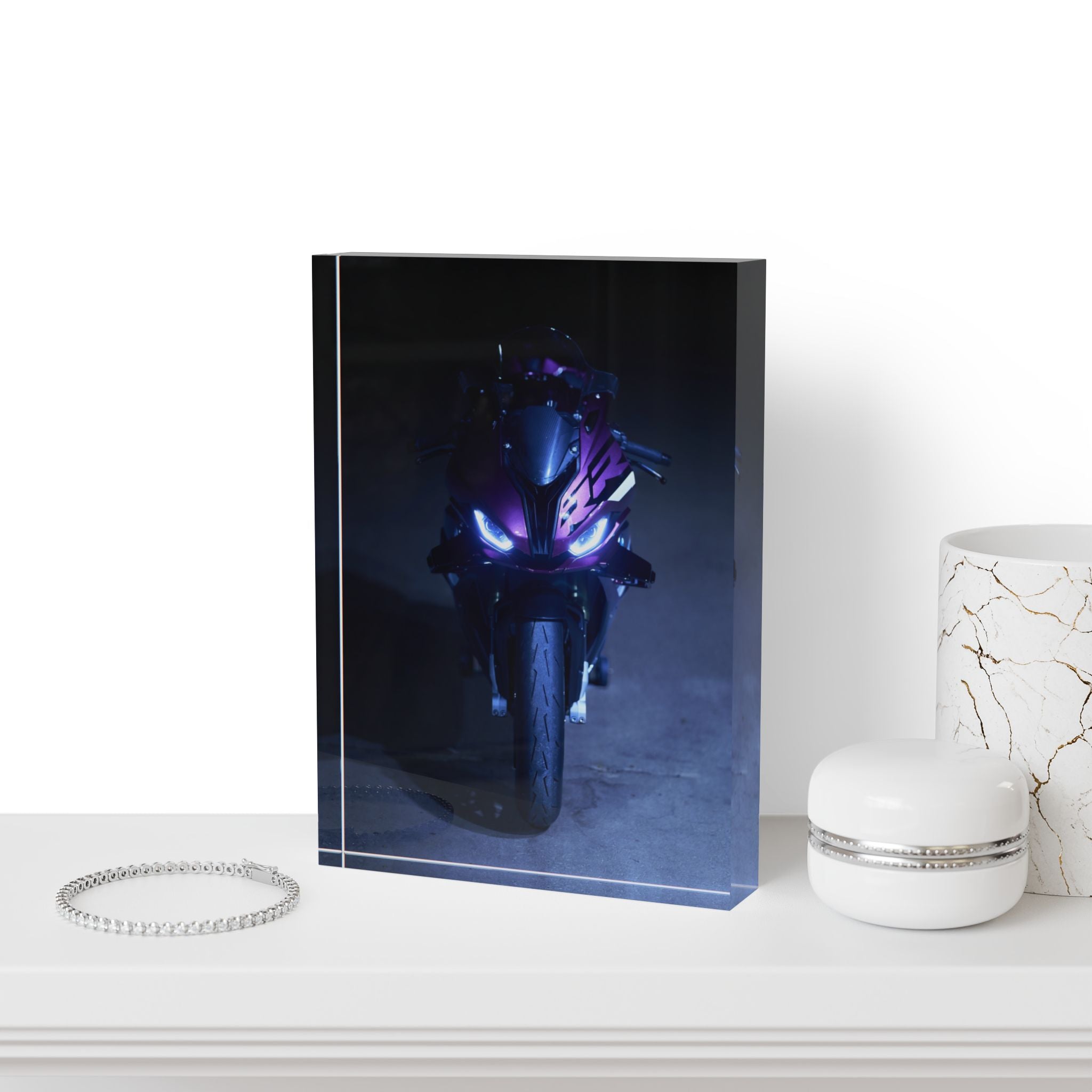 BMW S1000RR Motorcycle Acrylic Photo Block #035 - Throttle Designs