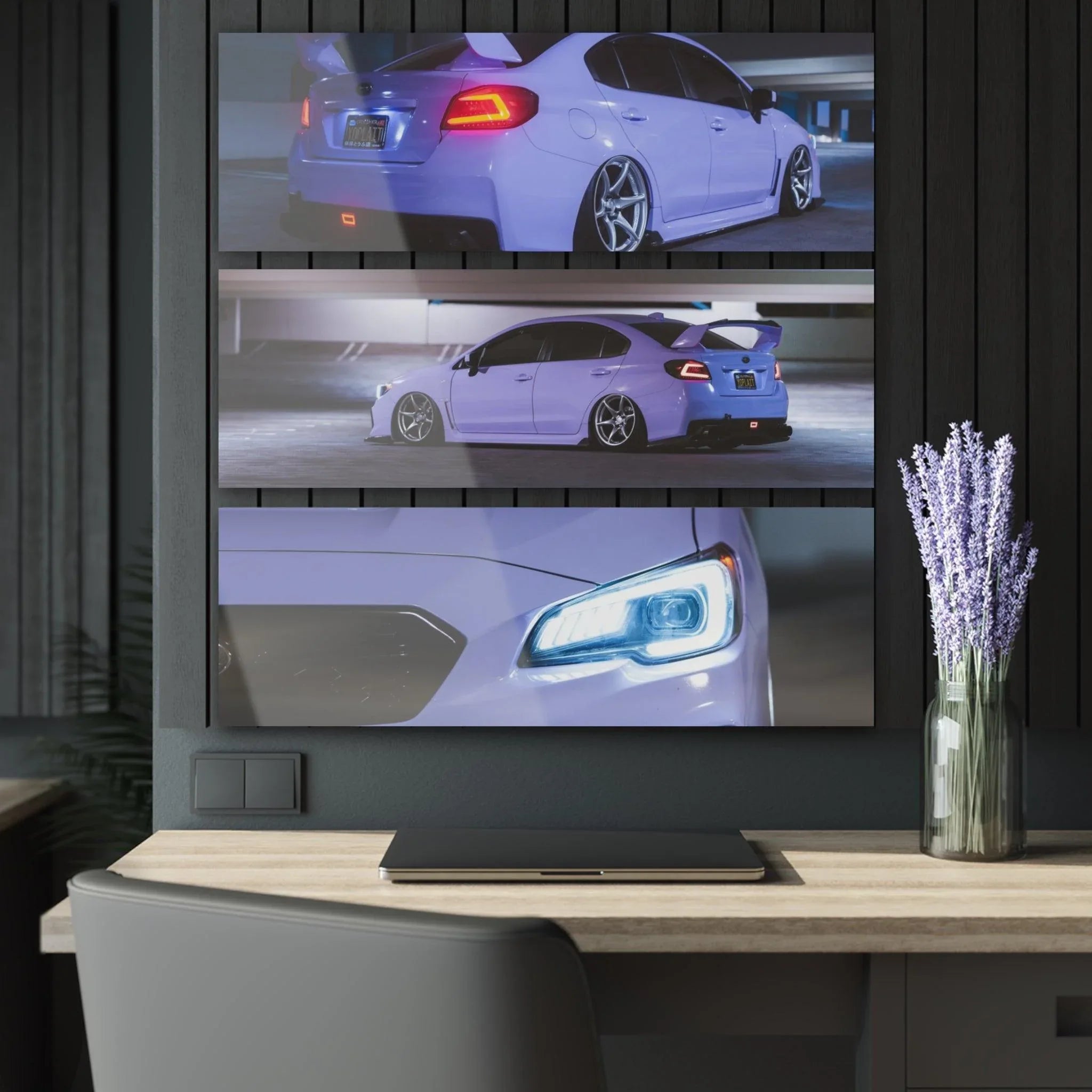 Subaru WRX 3-Piece Acrylic Wall Art #005 for Car Lovers