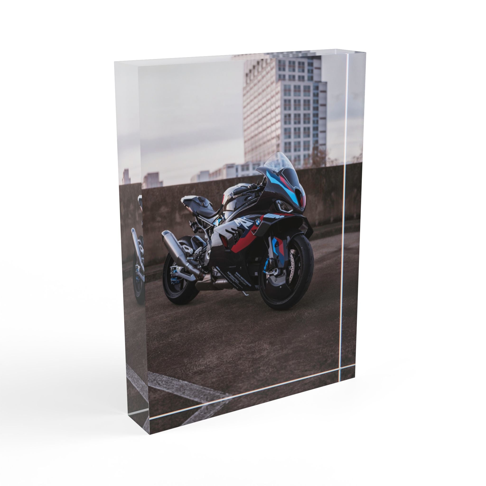 BMW M1000RR Motorcycle Acrylic Photo Block #007 - Throttle Designs