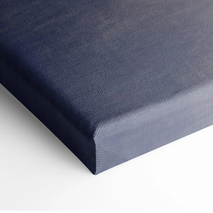 Porsche 911 gt3 rs inspired wall art canvas print in deep navy with textured woven surface and raised edges