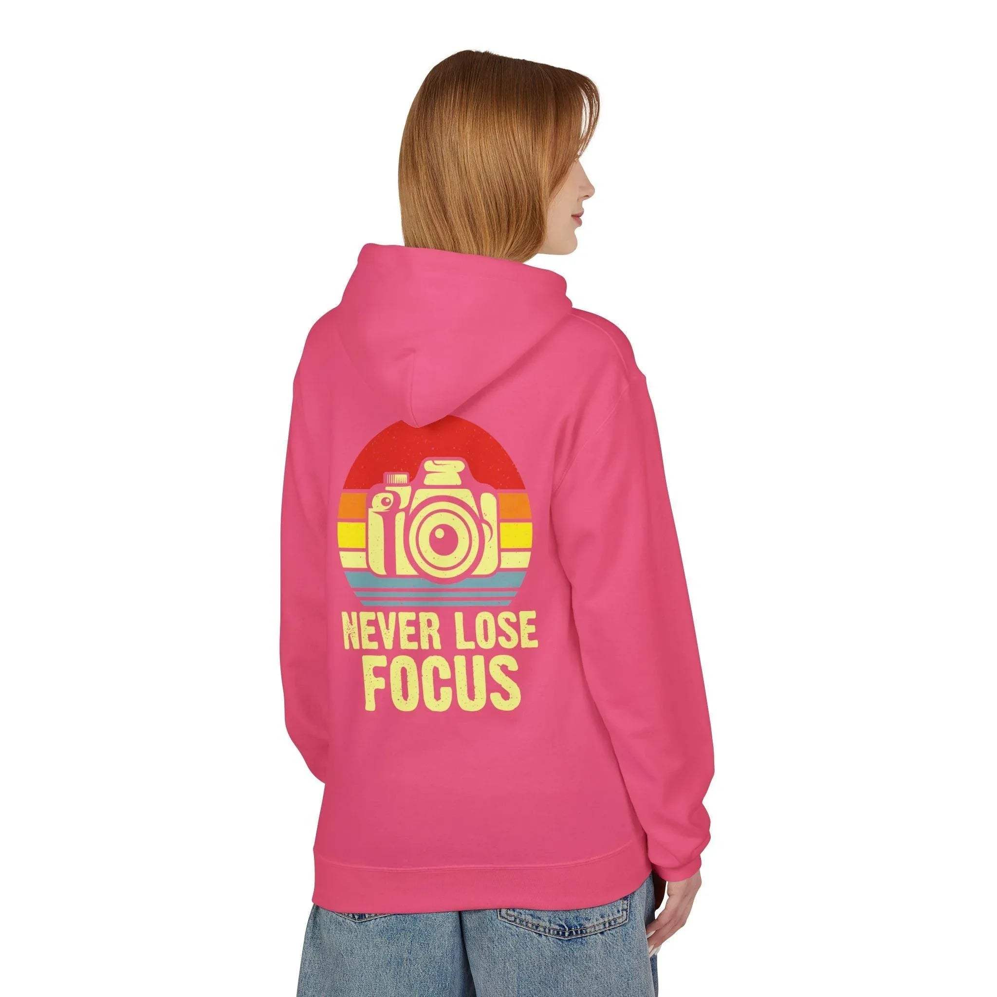 Ultimate Comfort Hoodie for Photographers: "Stay Focused" Fleece Design