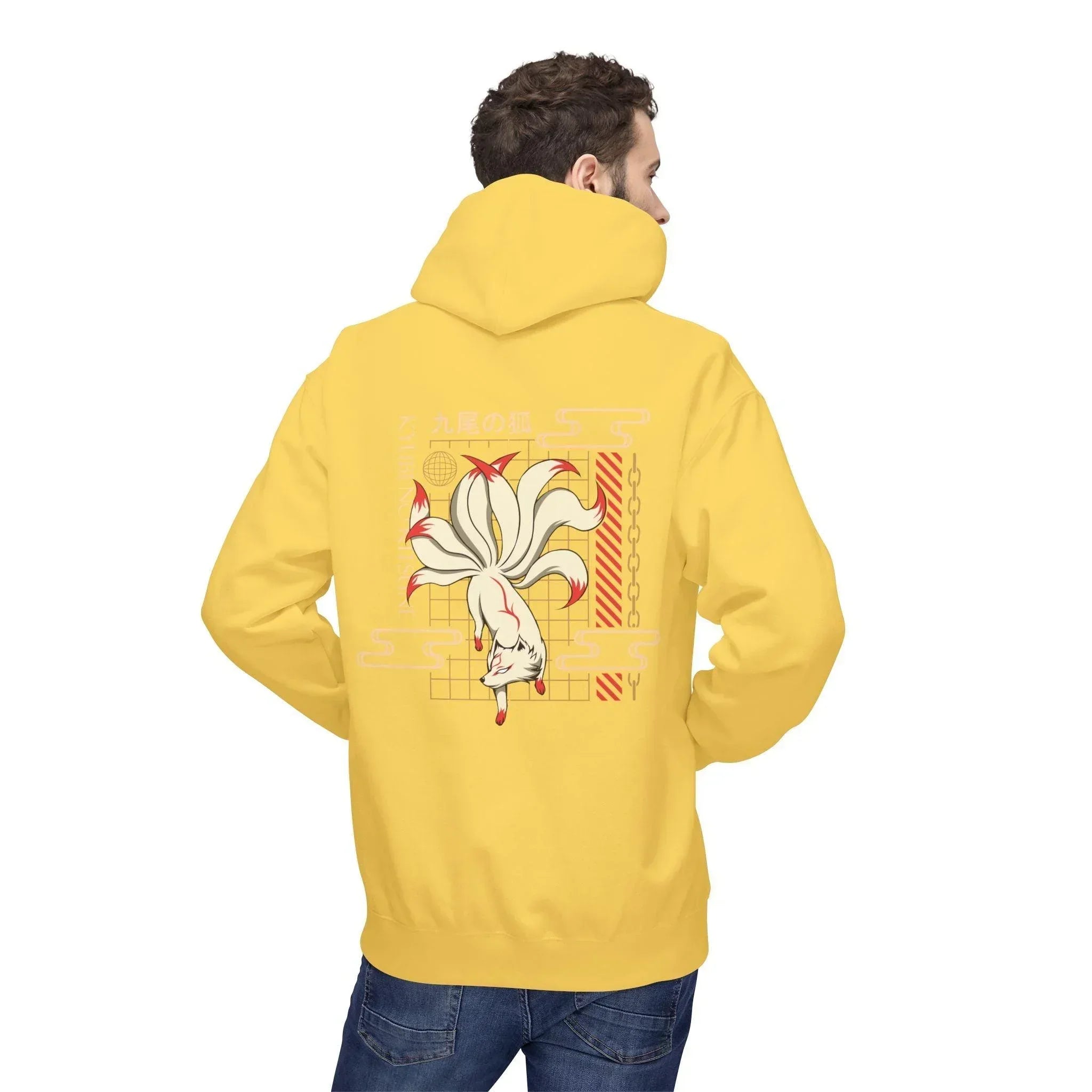 Kyubi No Kitsune Japanese Streetwear Fleece Hoodie – Ultimate Comfort Meets Stylish Design