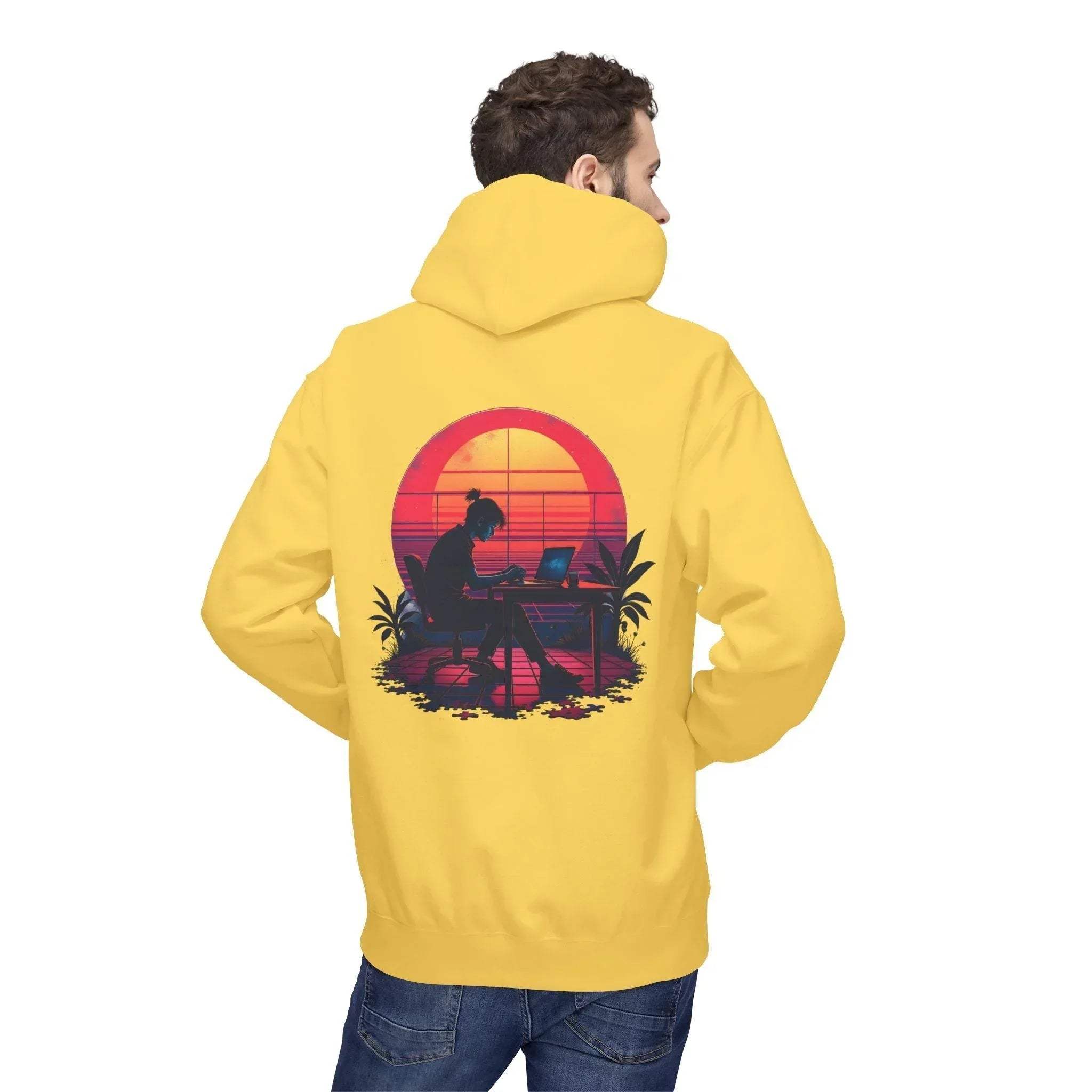 Ultimate Retro Programmer Fleece Hoodie for Comfort and Style
