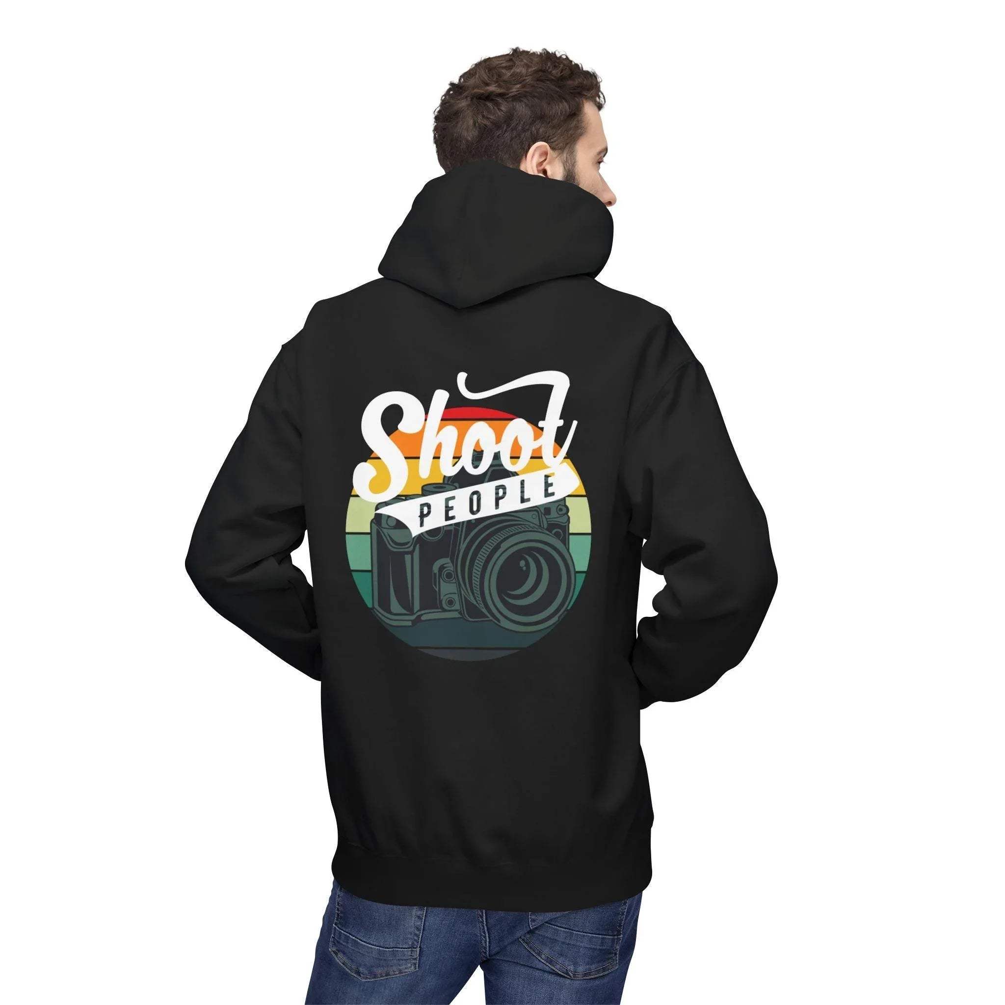 Creative Photographer's "Shoot People" Fleece Hoodie for Ultimate Comfort and Style