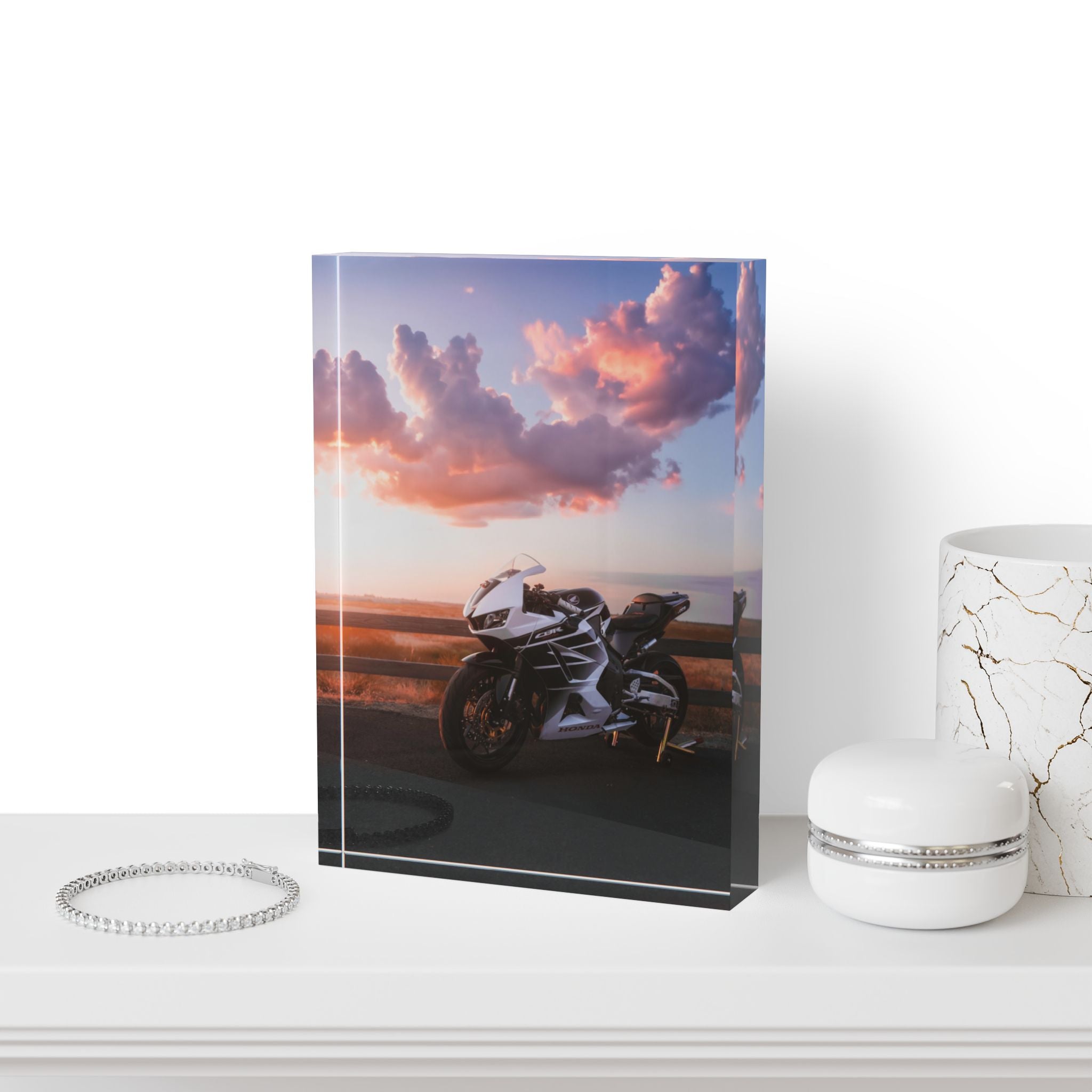 Honda CBR600RR Motorcycle Acrylic Photo Block #005 - Throttle Designs