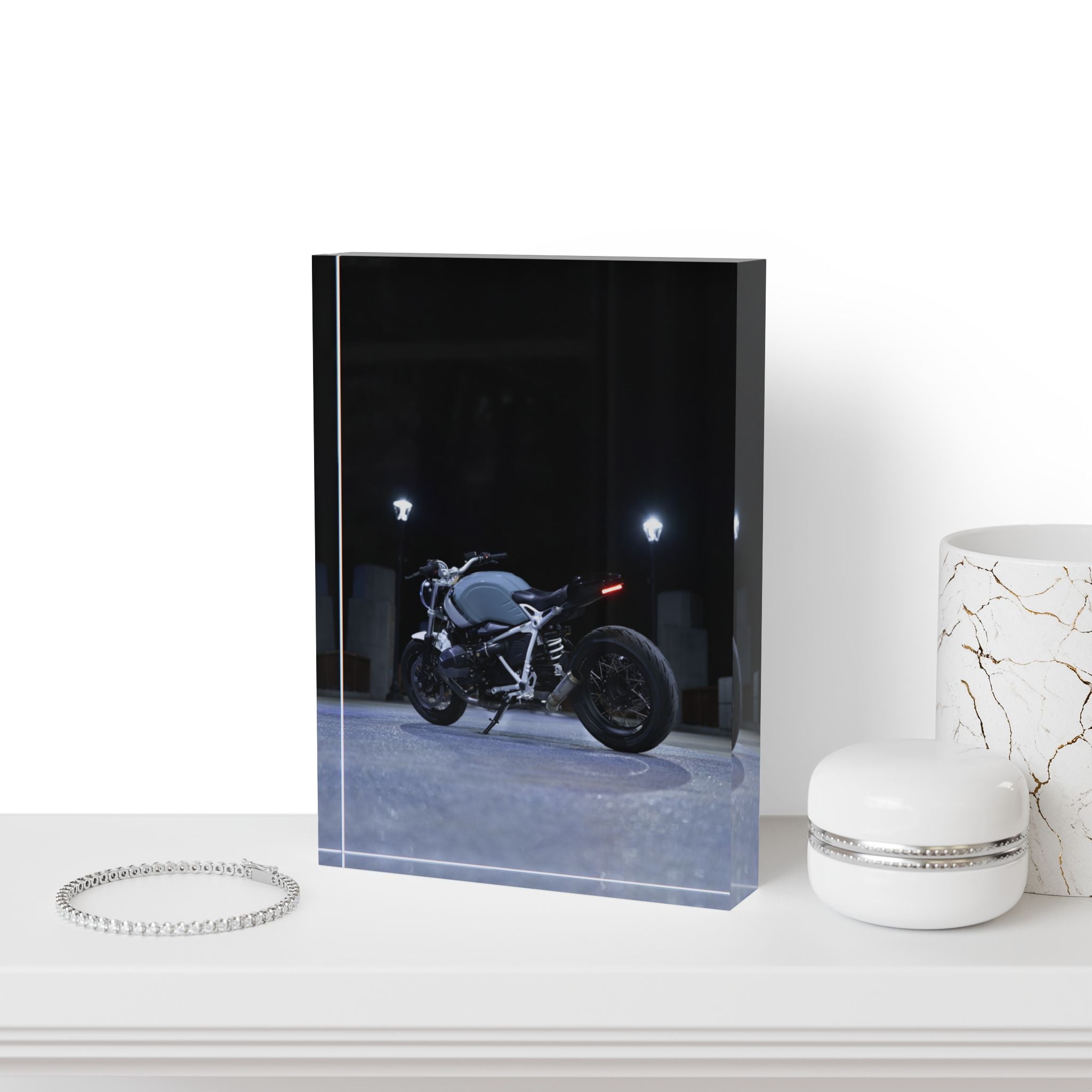 BMW R Nine T Motorcycle Acrylic Photo Block #003 - Throttle Designs