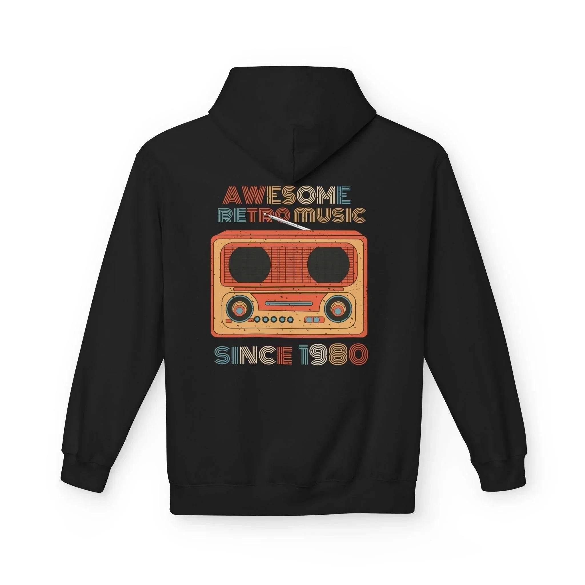 Stylish Retro Music Fleece Hoodie for Ultimate Comfort