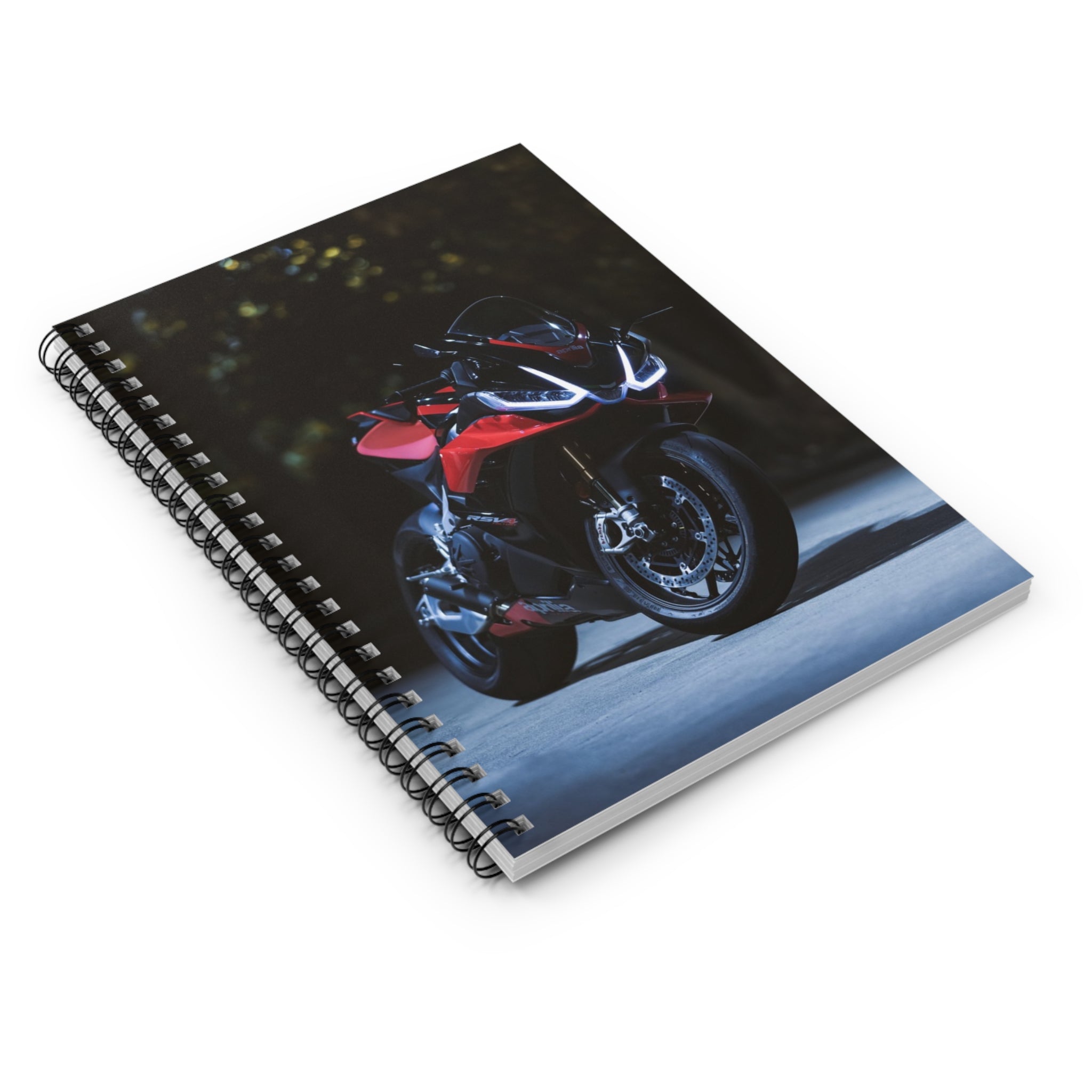 Aprilia RSV4 1100 Factory Motorcycle Spiral Notebook #024 - Throttle Designs