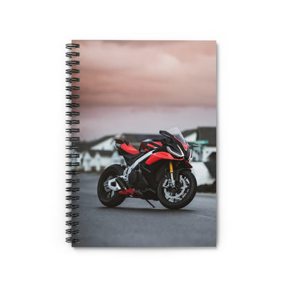 Aprilia RSV4 1100 Factory Motorcycle Spiral Notebook #002 - Throttle Designs