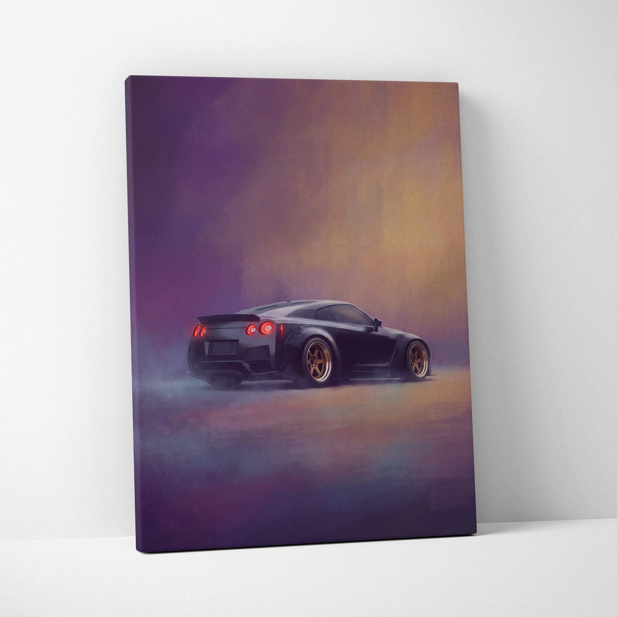 Nissan GT-R Inspired Canvas Art - Widebody JDM Performance Supercar Wall Decor and Display