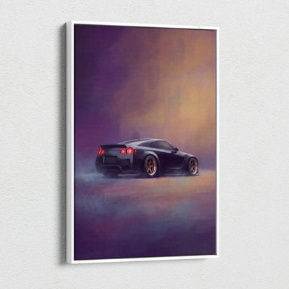 Nissan GT-R Inspired Canvas Art - Widebody JDM Performance Supercar Wall Decor and Display