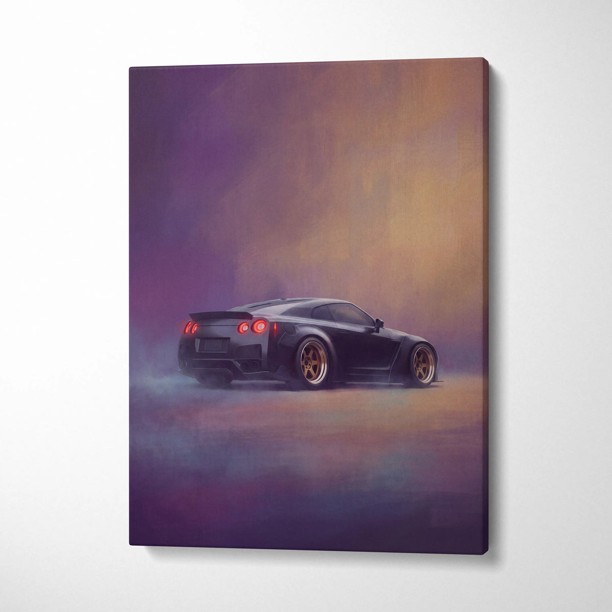 Nissan GT-R Inspired Canvas Art - Widebody JDM Performance Supercar Wall Decor and Display