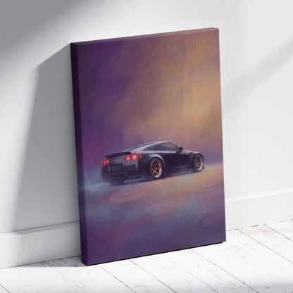 Nissan GT-R Inspired Canvas Art - Widebody JDM Performance Supercar Wall Decor and Display