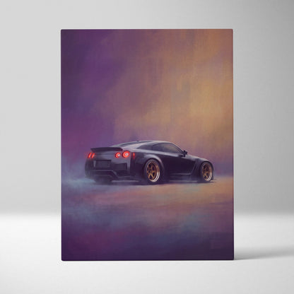 Nissan GT-R Inspired Canvas Art - Widebody JDM Performance Supercar Wall Decor and Display