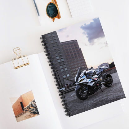 BMW S1000RR Drag Spec Motorcycle Spiral Notebook #012 - Throttle Designs