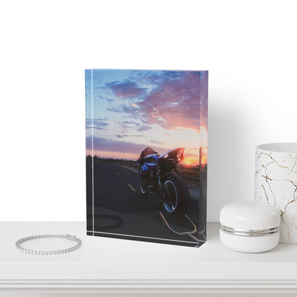 Yamaha R1 Motorcycle Acrylic Photo Block #005 - Throttle Designs