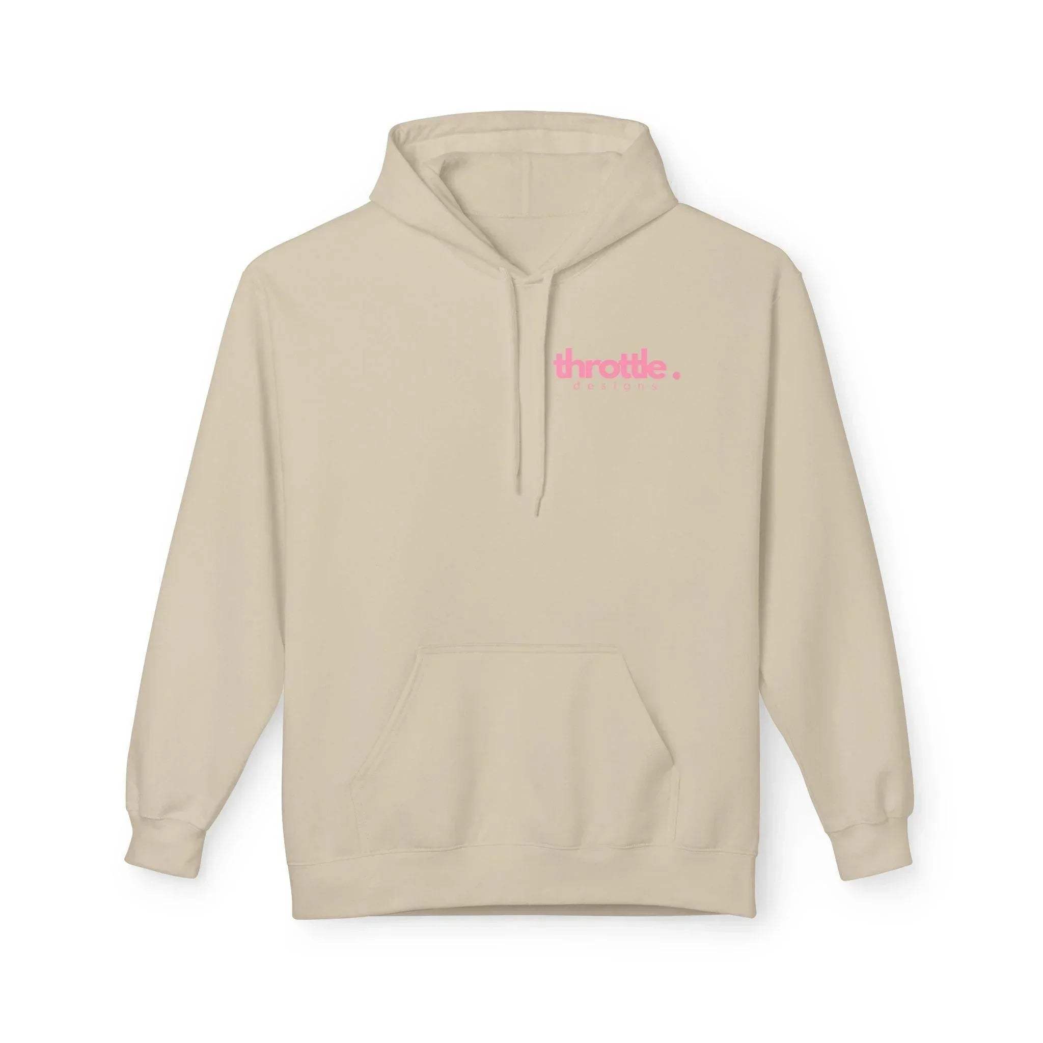 Cozy Chic Skull & Pink Floral Fleece Hoodie