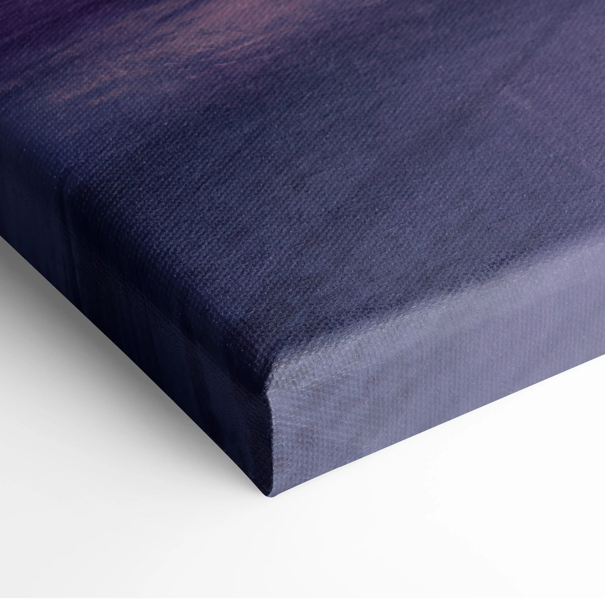 Porsche 911 gt3 rs inspired car wall art with deep navy canvas textured weave and purple gradient track edition print