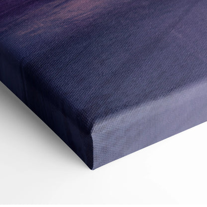 Porsche 911 gt3 rs inspired car wall art with deep navy canvas textured weave and purple gradient track edition print