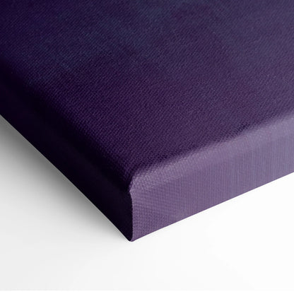 Deep purple canvas automotive wall art inspired by nissan skyline gt-r with textured woven surface and raised edges