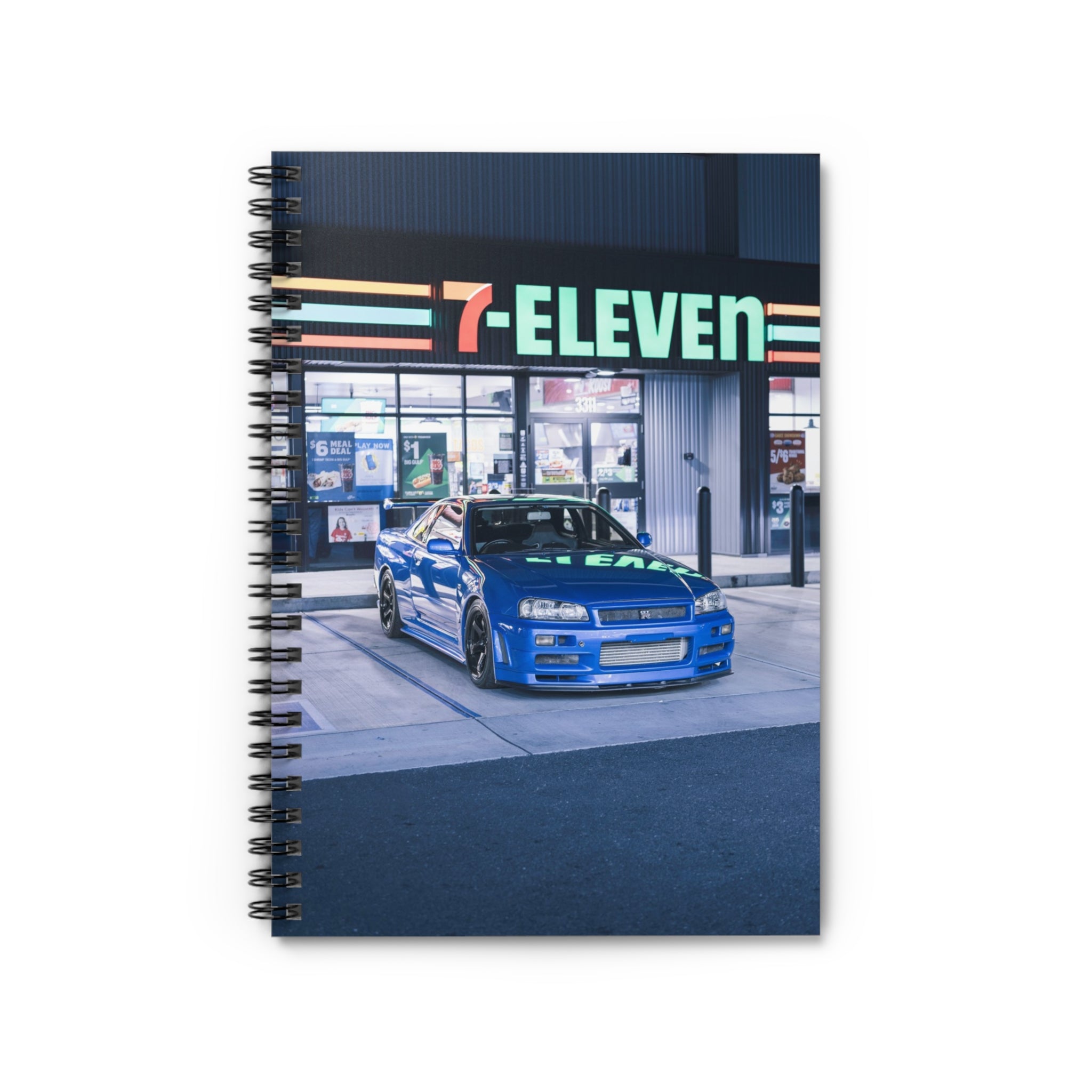 Nissan GTR R34 Automotive Spiral Notebook #005 - Throttle Designs