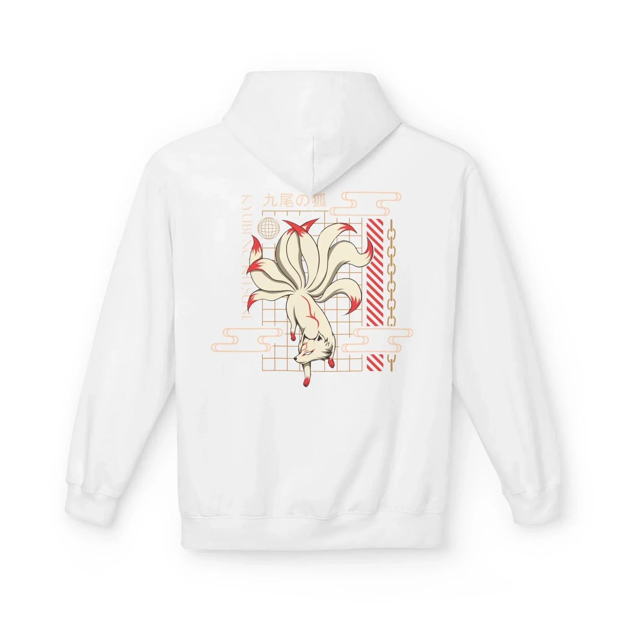 Kyubi No Kitsune Japanese Streetwear Fleece Hoodie – Ultimate Comfort Meets Stylish Design