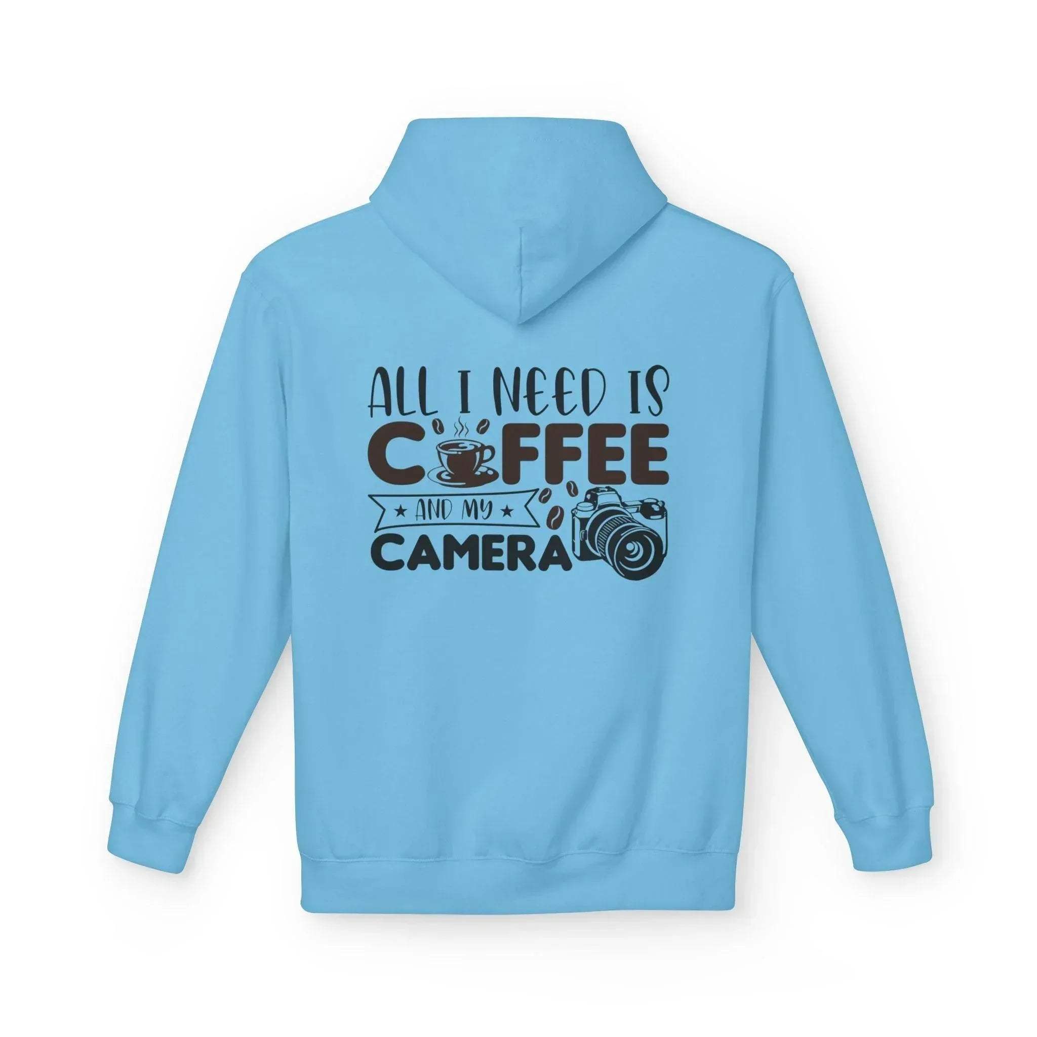 Cozy Photographer's Coffee Fleece Hoodie for Style and Comfort