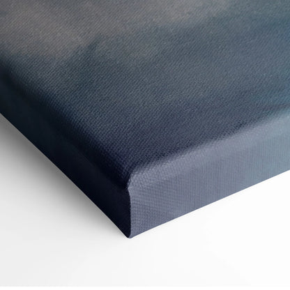 Dark blue canvas painting with textured woven surface and raised edges inspired by honda nsx for living room wall art